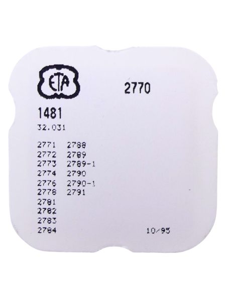 ETA 2770 - 1481 Mobile de réduction (roue de transmission) (à l'unité) - Reduction gear (transmission wheel) (per unit)