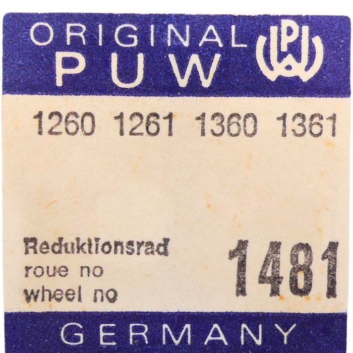 PUW 1260 - 1481 Mobile de réduction (roue de transmission) (à l'unité) - Reduction gear (transmission wheel) (per unit)