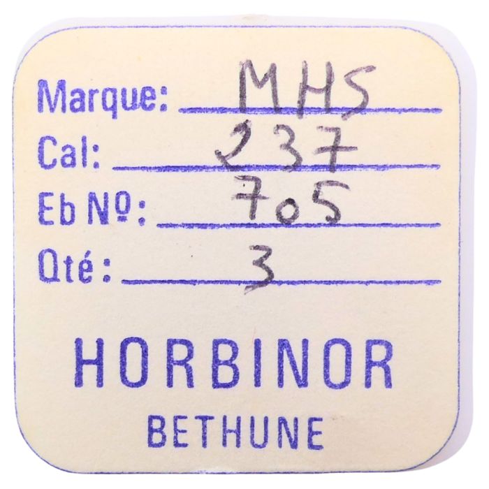 MHS 237 - 705 Roue d'ancre pivotée (à l'unité) - Escape wheel and pinion with straight pivots (per unit)