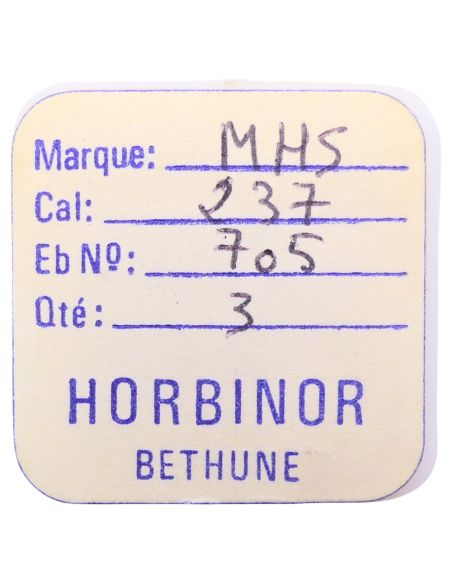 MHS 237 - 705 Roue d'ancre pivotée (à l'unité) - Escape wheel and pinion with straight pivots (per unit)