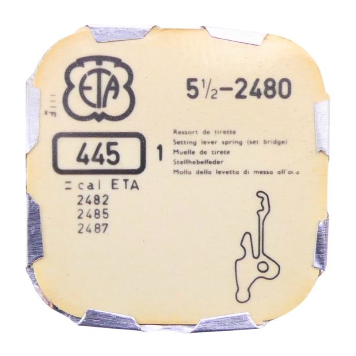 ETA 2480-445 Ressort de tirette - Setting lever spring