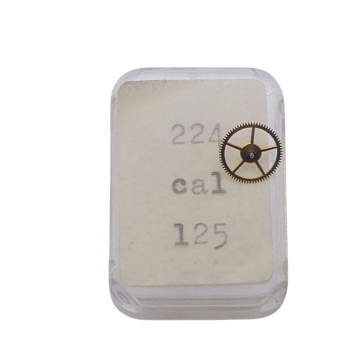 Movado 125 - 224 Roue de seconde, long pivot - Fourth wheel and pinion with second hand bit