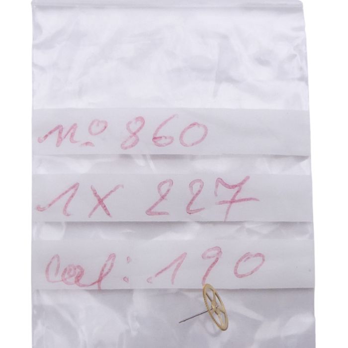 Movado 190 - 227 Roue de seconde au centre - Sweep second wheel and pinion