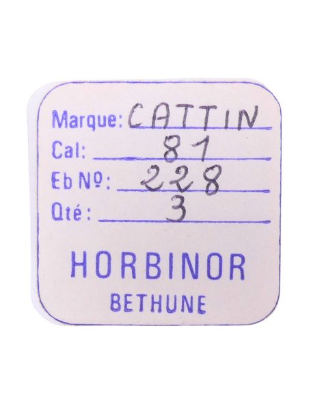 Cattin 81 - 227 Roue de seconde au centre (à l'unité) - Sweep second wheel and pinion (per unit)