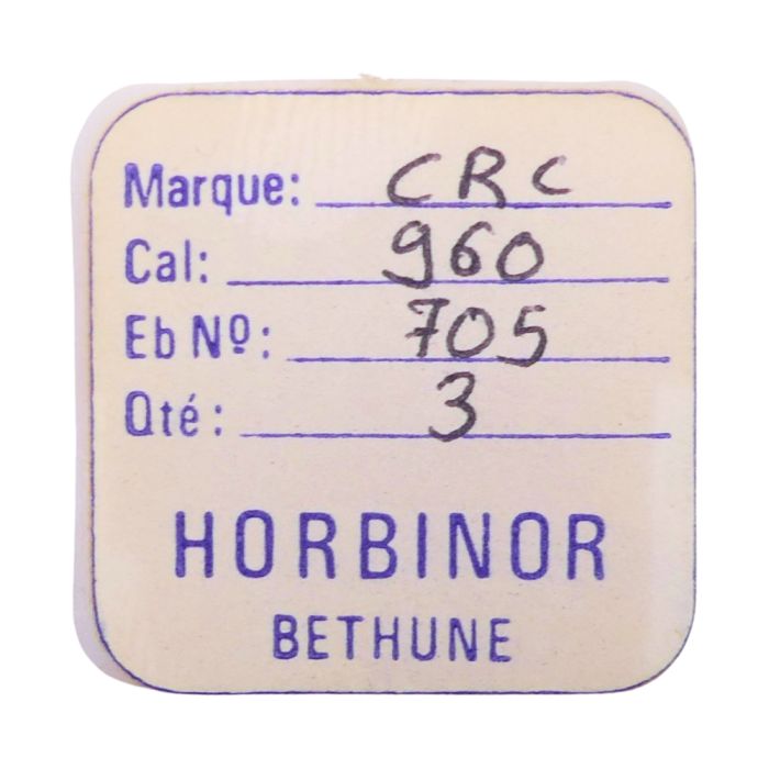 CRC 960 - 705 Roue d'ancre pivotée (à l'unité) - Escape wheel and pinion with straight pivots (per unit)