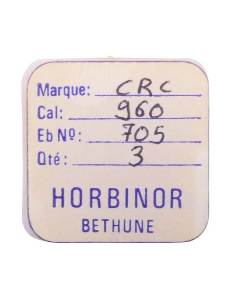 CRC 960 - 705 Roue d'ancre pivotée (à l'unité) - Escape wheel and pinion with straight pivots (per unit)