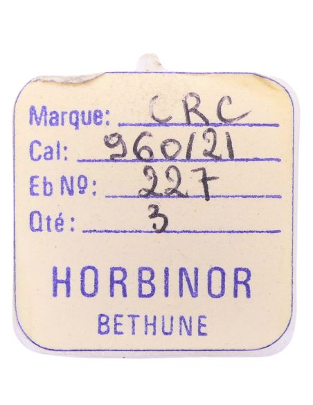 CRC 960/21 - 227 Roue de seconde au centre (à l'unité) - Sweep second wheel and pinion (per unit)