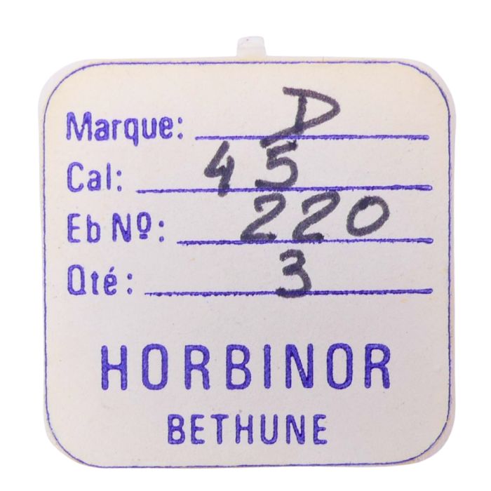 Durowe 45 - 220 Roue de seconde, court pivot (à l'unité) - Fourth wheel and pinion, without second hand bit (per unit)