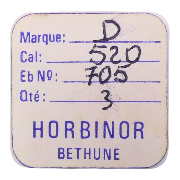 Durowe 520 - 705 Roue d'ancre pivotée (à l'unité) - Escape wheel and pinion with straight pivots (per unit)