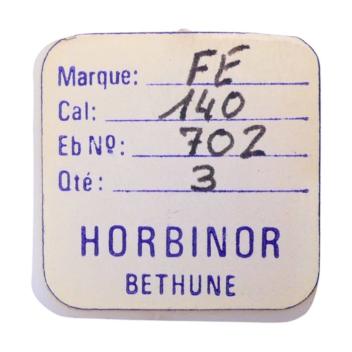 FE 140 702 Roue d'ancre pivotée pour deux contre-pivots - Escape wheel and pinion pivoted for two end-pieces