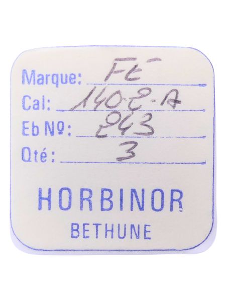 FE 140.2A - 243 Chaussée non lanternée - Cannon pinion without clam notch
