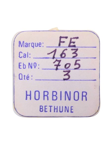 FE 163 - 705 Roue d'ancre pivotée (à l'unité) - Escape wheel and pinion with straight pivots (per unit)