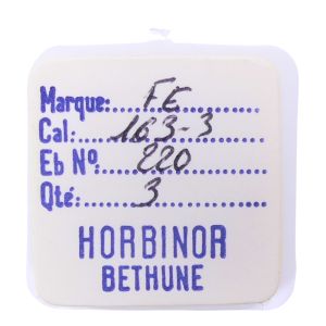 FE 163/3 - 220 Roue de seconde, court pivot (à l'unité) - Fourth wheel and pinion, without second hand bit (per unit)