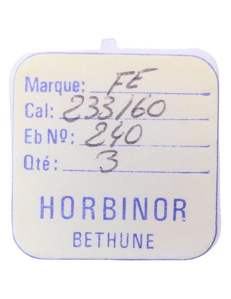 FE 233/60 - 240 Chaussée - Cannon pinion without clam notch