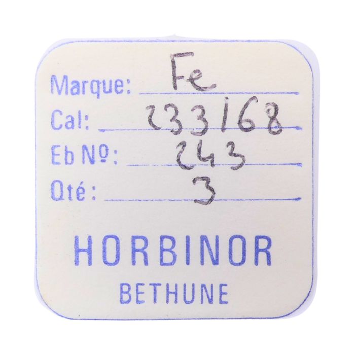 FE 233/68 - 243 Chaussée non lanternée - Cannon pinion without clam notch