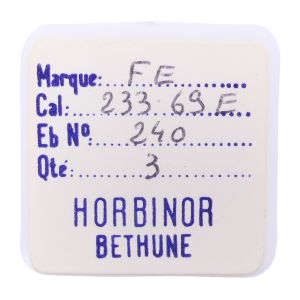 FE 233/69E - 240 Chaussée - Cannon pinion without clam notch