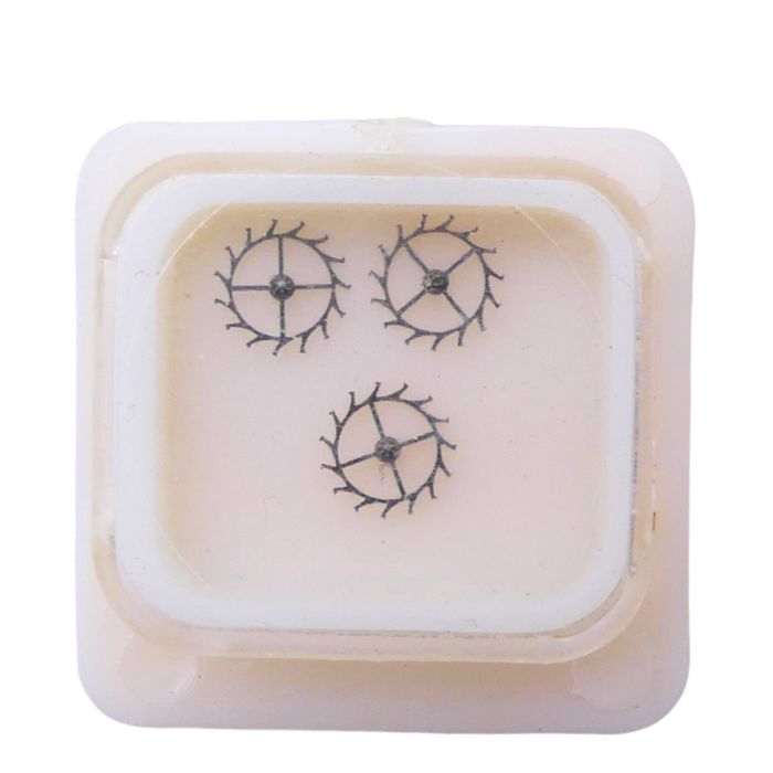 FE 3601 42 Roue d'ancre pivotée pour contre-pivot dessus - Escape wheel and pinion pivoted for upper end-pieces