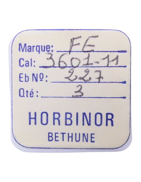 FE 3601/11 - 227 Roue de seconde au centre (à l'unité) - Sweep second wheel and pinion (per unit)