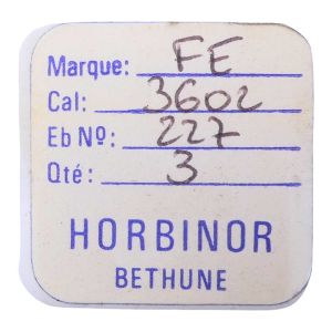 FE 3602 - 227 Roue de seconde au centre (à l'unité) - Sweep second wheel and pinion (per unit)