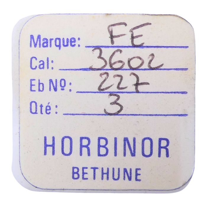 FE 3602 - 227 Roue de seconde au centre (à l'unité) - Sweep second wheel and pinion (per unit)