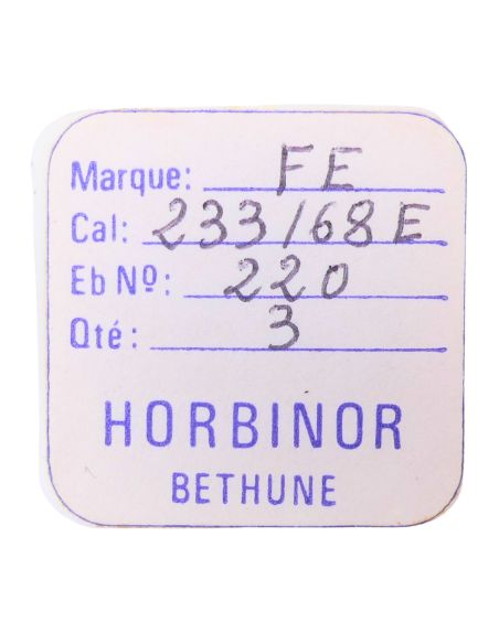 FE 233/68E - 220 Roue de seconde, court pivot (à l'unité) - Fourth wheel and pinion, without second hand bit (per unit)