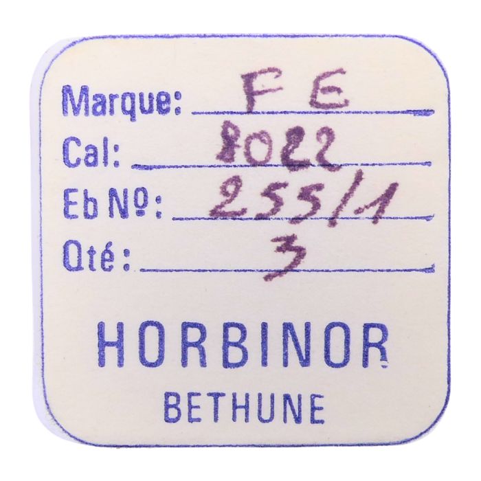 FE 8022 - 255 Roue des heures pour seconde au centre - Hour wheel for sweep second