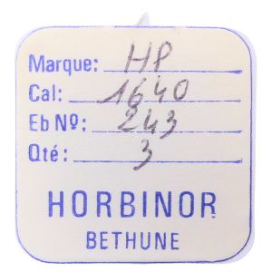 HP 1640 - 243 Chaussée non lanternée - Cannon pinion without clam notch