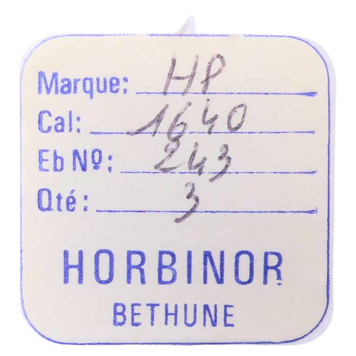 HP 1640 - 243 Chaussée non lanternée - Cannon pinion without clam notch