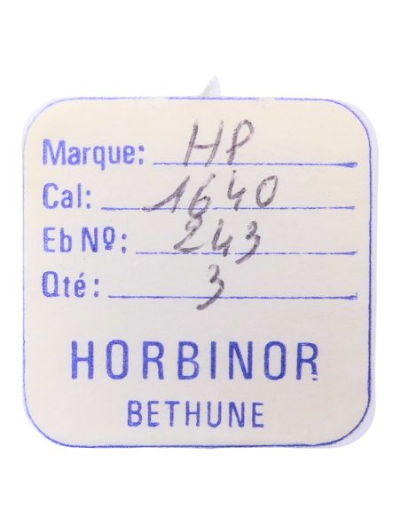 HP 1640 - 243 Chaussée non lanternée - Cannon pinion without clam notch