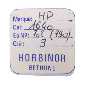 HP 1640 702 Roue d'ancre pivotée pour deux contre-pivots - Escape wheel and pinion pivoted for two end-pieces