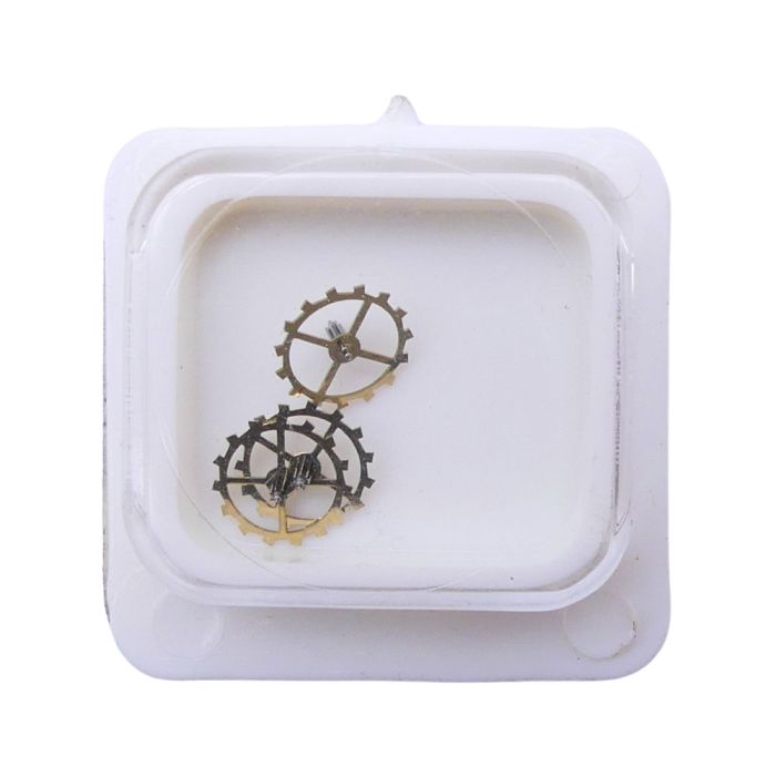 HP 1640 42 Roue d'ancre pivotée pour deux contre-pivots - Escape wheel and pinion pivoted for two end-pieces