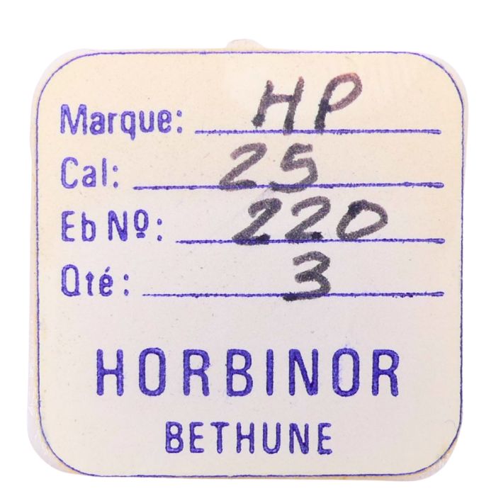 HP 25 - 220 Roue de seconde court pivot (à l'unité) - Fourth wheel and pinion without second hand bit (per unit)