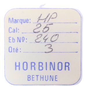 HP 25 - 240 Chaussée - Cannon pinion without clam notch