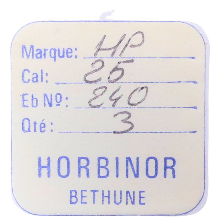 HP 25 - 240 Chaussée - Cannon pinion without clam notch