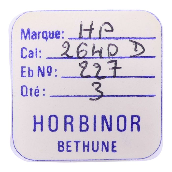 HP 2640D - 227 Roue de seconde au centre (à l'unité) - Sweep second wheel and pinion (per unit)