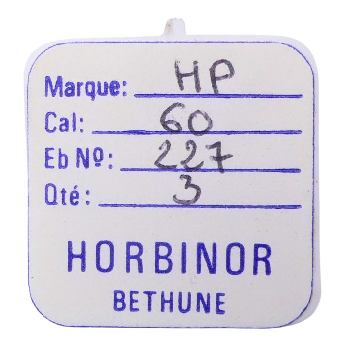 HP 60 - 227 Roue de seconde au centre (à l'unité) - Sweep second wheel and pinion (per unit)