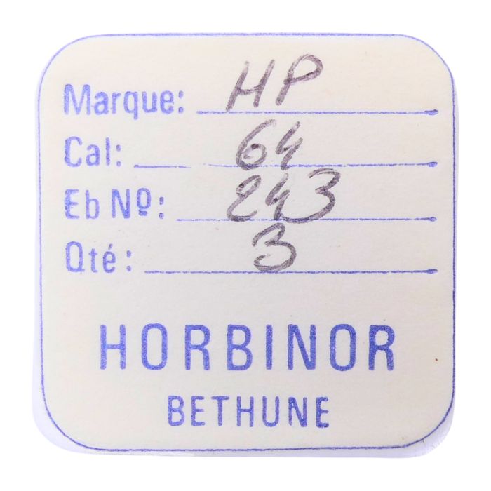 HP 64 - 243 Chaussée non lanternée - Cannon pinion without clam notch