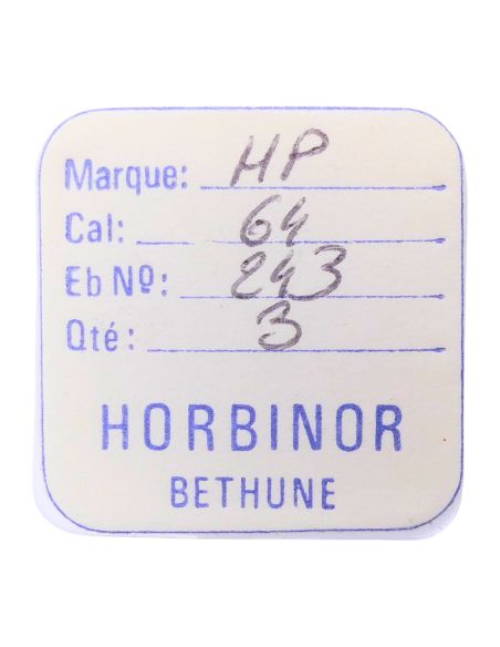 HP 64 - 243 Chaussée non lanternée - Cannon pinion without clam notch