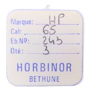 HP 65 - 243 Chaussée non lanternée - Cannon pinion without clam notch