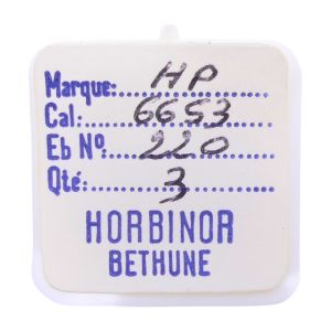 HP 6653 - 220 Roue de seconde, court pivot (à l'unité) - Fourth wheel and pinion, without second hand bit (per unit)