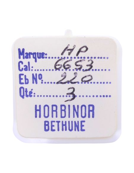 HP 6653 - 220 Roue de seconde, court pivot (à l'unité) - Fourth wheel and pinion, without second hand bit (per unit)