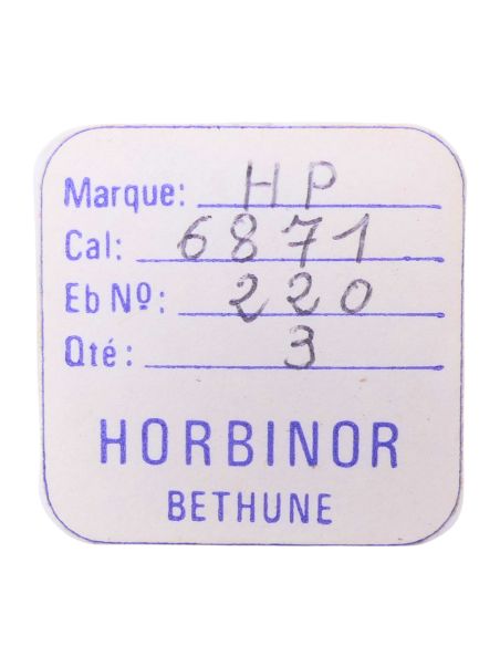 HP 6871 - 220 Roue de seconde court pivot (à l'unité) - Fourth wheel and pinion without second hand bit (per unit)