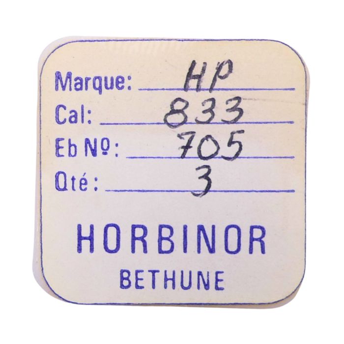 HP 833 - 705 Roue d'ancre pivotée (à l'unité) - Escape wheel and pinion with straight pivots (per unit)