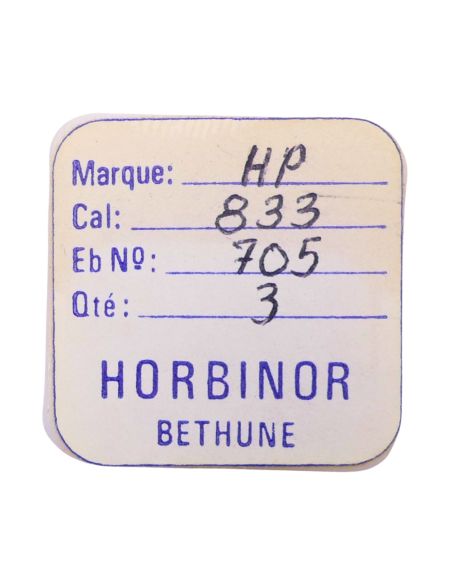 HP 833 - 705 Roue d'ancre pivotée (à l'unité) - Escape wheel and pinion with straight pivots (per unit)