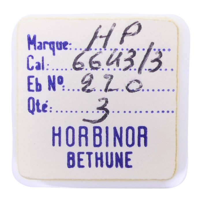 HP 6643/3 - 220 Roue de seconde, court pivot (à l'unité) - Fourth wheel and pinion, without second hand bit (per unit)