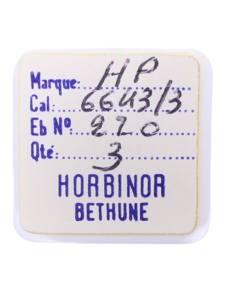 HP 6643/3 - 220 Roue de seconde, court pivot (à l'unité) - Fourth wheel and pinion, without second hand bit (per unit)