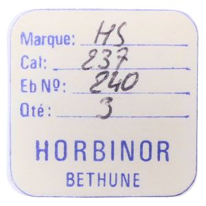 HS 237 - 240 Chaussée - Cannon pinion without clam notch