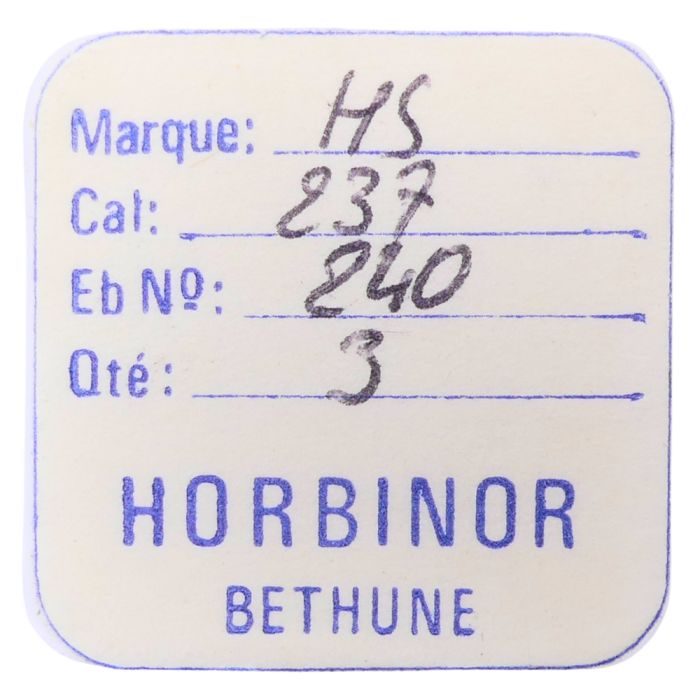 HS 237 - 240 Chaussée - Cannon pinion without clam notch