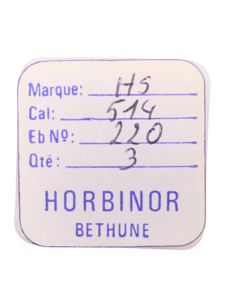 HS 514 - 220 Roue de seconde court pivot (à l'unité) - Fourth wheel and pinion without second hand bit (per unit)