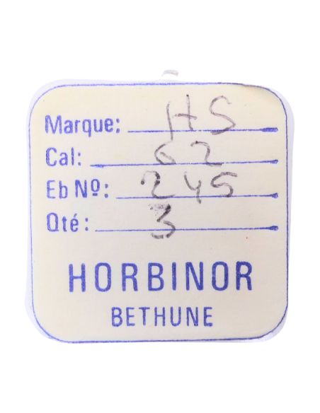 HS 62 - 245 Chaussée lanternée pour seconde au centre (à l'unité) - Cannon pinion with clam notch for sweep second (per unit)